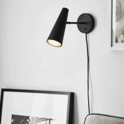 Peak leselampe vegg 29cm sort