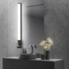 Piera LED vegg baderomslampe IP44 80cm sort