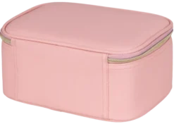Pink sminkeveske med speil