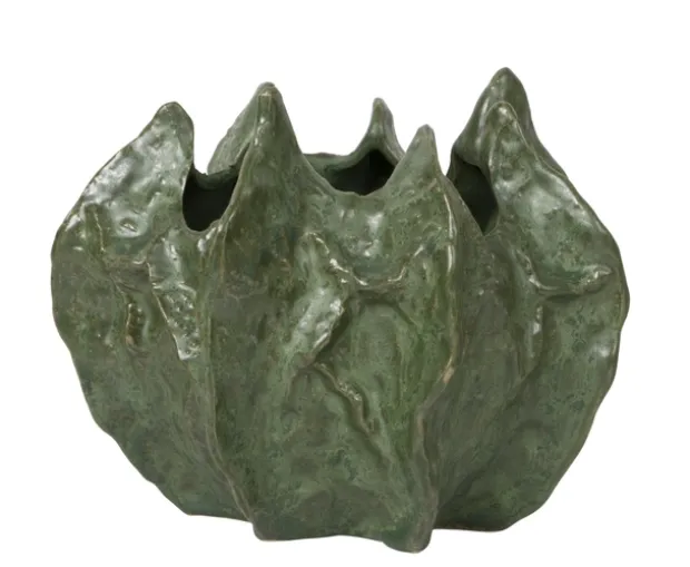 Potte keramikk 19cm grønn