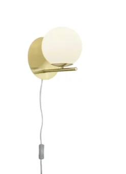 Pure vegglampe 20,6cm messing