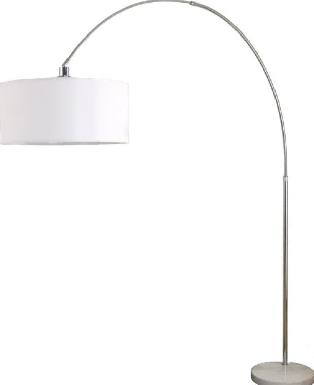 Rauma gulvlampe med skjerm 227cm krom
