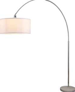 Rauma gulvlampe med skjerm 227cm krom