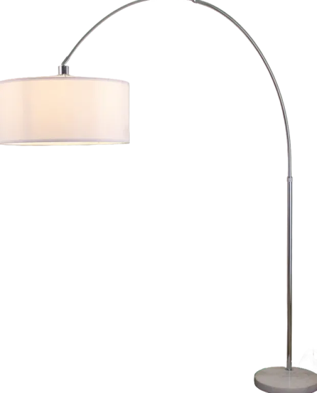 Rauma gulvlampe med skjerm 227cm krom