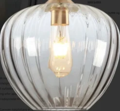 Reserveglass Carmen plafond 29cm smoke