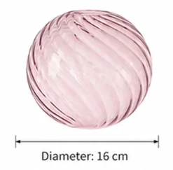 Reserveglass Elara taklampe rektangel lilla rund 16cm