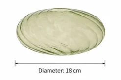 Reserveglass Elara taklampe rektangel grønn oval 18cm