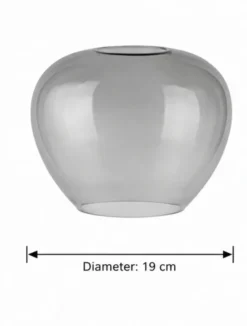 Reserveglass Kelly 19cm diamond smoke