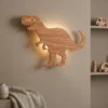 Rex Dinosaur LED vegglampe 33cm brun