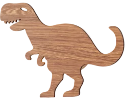 Rex Dinosaur LED vegglampe 33cm brun