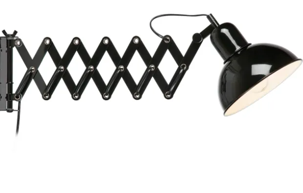 Riggs vegglampe 18,5cm sort