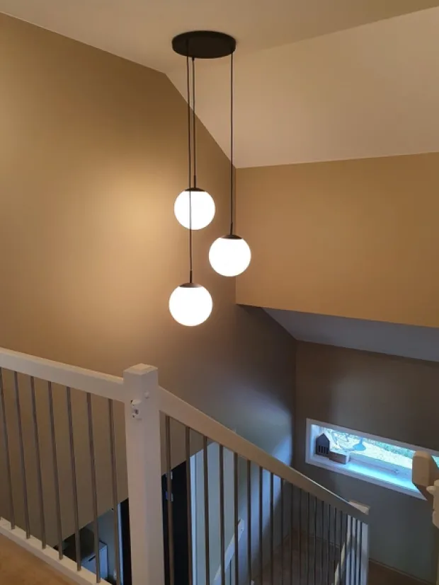 Rondell Ball taklampe 3lys 35cm hvit