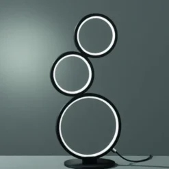 Rondo LED bordlampe 45cm sort
