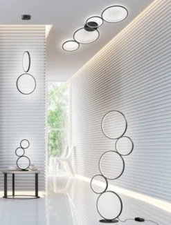 Rondo LED bordlampe 45cm sort