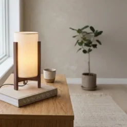 Rotunda bordlampe 32cm brun