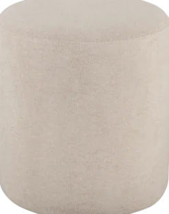 Rund puff 38cm beige