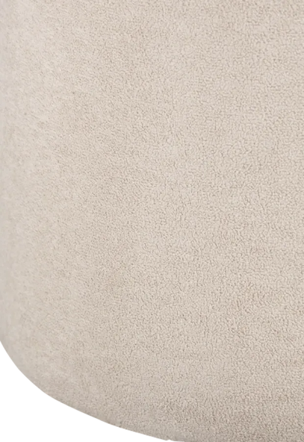 Rund puff 38cm beige