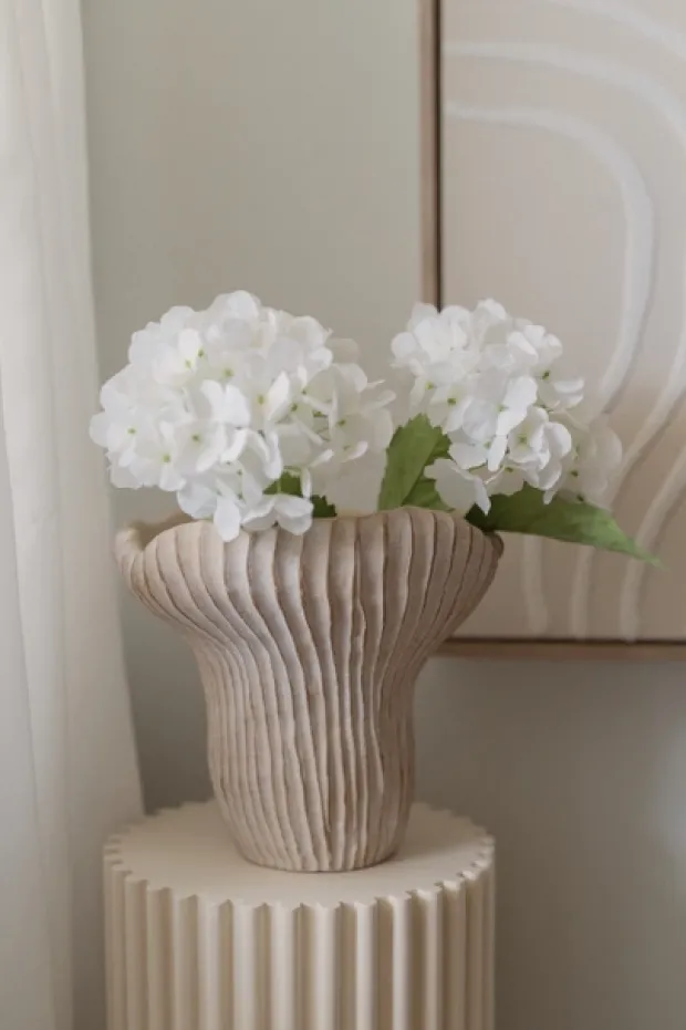 Saguaro vase 23,5cm beige