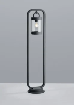 Sambesi utelampe stolpe IP44 100cm grå
