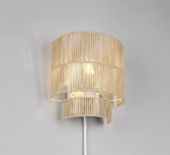 Satna vegglampe 24cm natur
