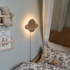 Saturna LED vegglampe 20cm brun