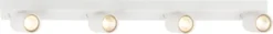 Scott skinne 4lys 76cm hvit