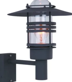Slettnes utelampe vegg medium IP54 39cm mørk grå