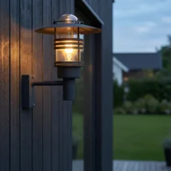 Slettnes utelampe vegg medium IP54 39cm mørk grå