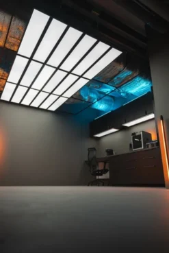 Slim LED panel 120cm hvit