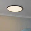 Slim LED plafond IP44 42cm sort