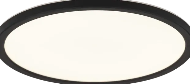 Slim LED plafond taklampe IP44 29cm sort