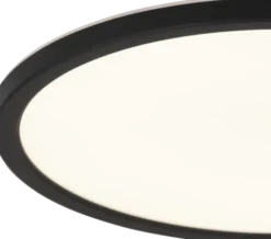 Slim LED plafond taklampe IP44 29cm sort