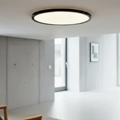 Slim LED plafond taklampe IP44 29cm sort