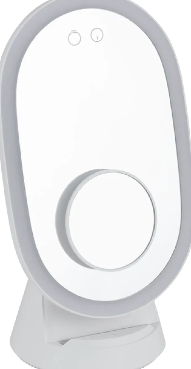 Sminkespeil LED med stativ 41,5cm hvit