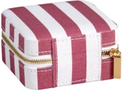 Smykkeskrin striper 10cm rosa