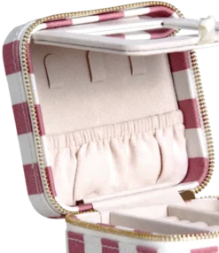 Smykkeskrin striper 10cm rosa