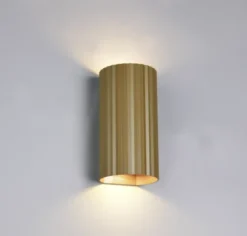 Soka vegglampe 2lys 18cm brun