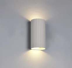 Soka vegglampe 2lys 18cm grå