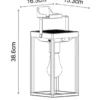 Solar Bluebell oppladbar utelampe lykt IP44 sort