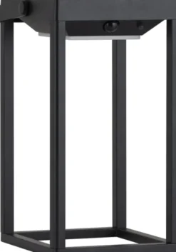 Solar Hailey oppladbar utelampe lykt IP44 sort
