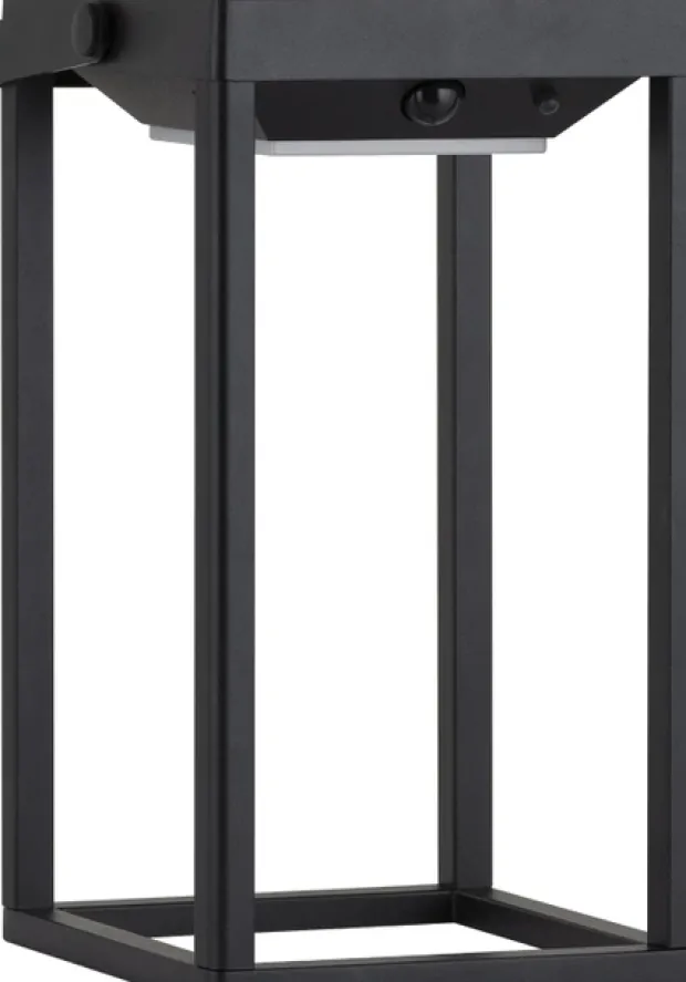 Solar Hailey oppladbar utelampe lykt IP44 sort