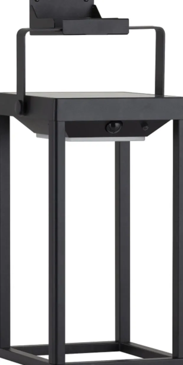 Solar Hailey oppladbar utelampe lykt IP44 sort