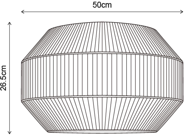 Solena skjerm ute 50cm