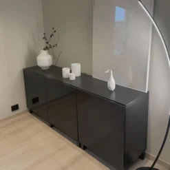 Solo LED gulvlampe 158cm sort
