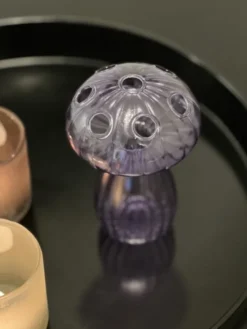 Sopp vase 15cm lilla
