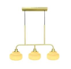 Soria taklampe 79cm messing