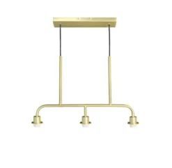 Soria taklampe 79cm messing