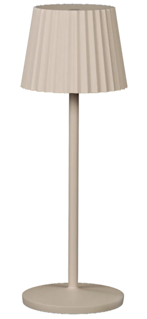 Stella Garden LED oppladbar utelampe bord IP65 38cm beige