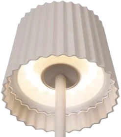 Stella Garden LED oppladbar utelampe bord IP65 38cm beige