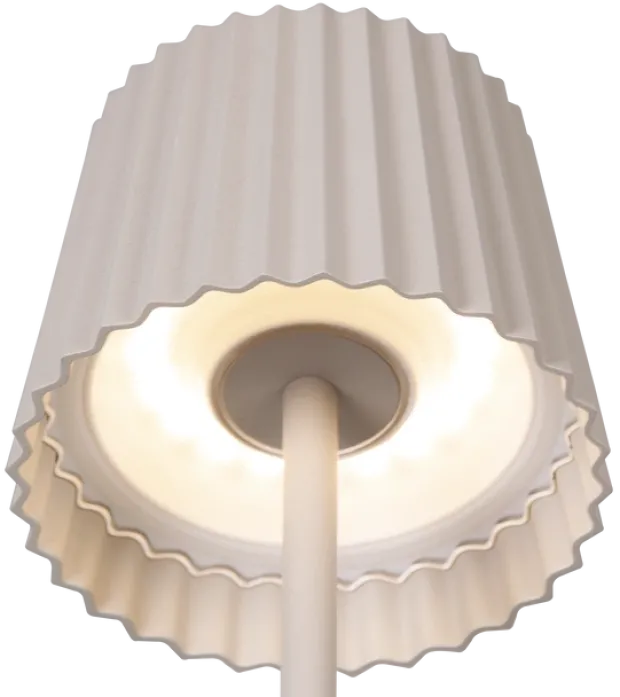 Stella Garden LED oppladbar utelampe bord IP65 38cm beige